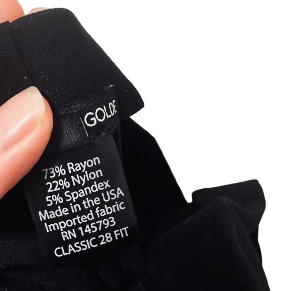 FRANNE GOLDE Classic 28 Straight Leg Pull On All Season Stretch Career Office 18 - Picture 6 of 6